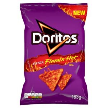 Picture of Doritos LGE Xtra Flamin HOT 163G x9